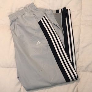 adidas Clima365 L Grey and Black Track Pants with 3 Stripes on the Sides 2006 OG